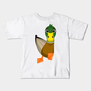 Male Mallard Duck Kids T-Shirt